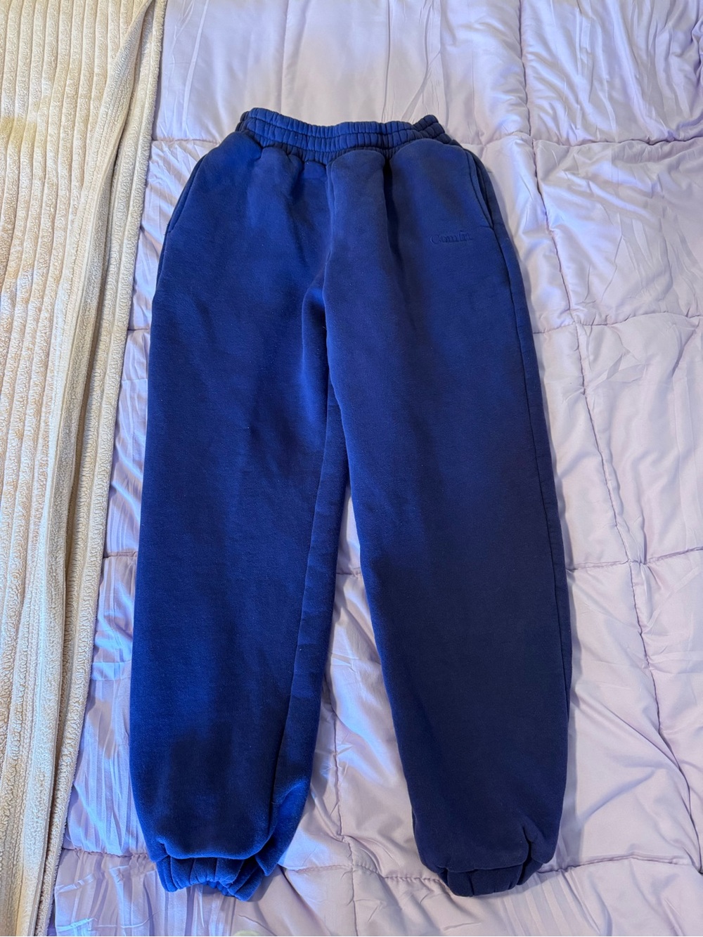 Comfrt Blue Sweatpants - Cozy Elastic Waist & Ankles